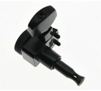 Pin-type Self-locking Button Guitar String Twist Folk Guitar Button Tuning Knob Silver Button Black Button(Black)