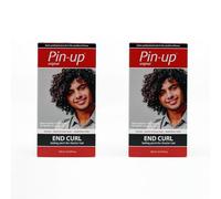 Pin Up End Curl At Home Perm Kit, End Curl Perm Kit for Small Sections of Hair such as Fringe, Ends or Top Layer, Protein Rich for Soft and Shiny Hair, Suitable for All Hair Types, 130ml Pack of 2