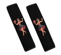 Pin Up Girl Bowling Ball Car Seat Belt Pads Cover Durable Seatbelt Shoulder Strap Car Accessories 2PCS