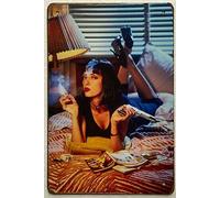 Pin-up Girl Metal Retro Tin Sign, Antique Plaque Poster Bar Home Bedroom Wall Decor, Retro Metal Tin Sign 8x12 inches