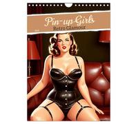 Pin-up Girls - Retro Glamour UK-Version (Wall Calendar 2026 DIN A4 Portrait), CALVENDO 12 Month Wall Calendar