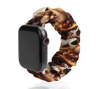 Pin Up Sexy Woman Poker Dice Soft Elastic Scrunchie Watch Strap Compatible with IWatch Series 6 5 4 3 2 1 Printed Wristbands Bands