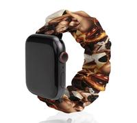 Pin Up Sexy Woman Poker Dice Soft Elastic Scrunchie Watch Strap Compatible with IWatch Series 6 5 4 3 2 1 Printed Wristbands Bands