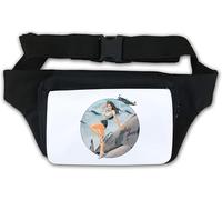 Pin Up WW2 Air Force Girl Waist Bag Fanny Pack White