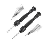 Pin Vise Hand Drill Bits 22Pcs Micro Drill Bit Set with 20 High Speed Steel Drillbits Manual Jewelry Craft for Jewelry Making Wood Drilling Tool