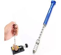 Pin Vise Hand Drills Bits Set Include Pin Vise and Semi-Automatic Spiral Rotary Tool with 0.5-3 mm Micro Twist Drill Bits (1pcs Hand Drill)