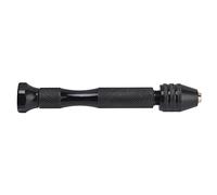 Pin Vise Tool Hand Drill Mini Hand Twist Drill Model Punching 0.3-3.4mm Clamping Range Black for Woodworking Crafting
