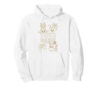Piña Colada Minimalist Art Cute Pineapple Mascot Pullover Hoodie