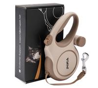 PINA Upgraded Retractable Dog Leash, 26 ft Dog Leash for Small Medium Large Dogs Up to 110lbs, Heavy Duty Reflective Nylon Tape 360° Tangle-Free, with Anti-Slip Handle, One-Handed Brake, Pause, Lock