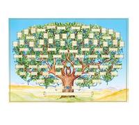 Pinafresa Family Tree Chart to Fill in 6 Generation Genealogy Poster Blank Fillable Ancestry Chart, Print Family Tree Picture A