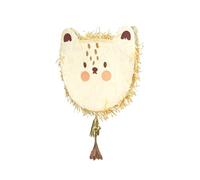 Piñata 48 x 48 x 10 cm Lion Head - Party Decoration for Filling - Party Games for Children's Birthday Birthday Wedding Party - Birthday Decoration Party Decoration & Party Accessories - Cream Brown