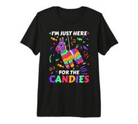 Pinata I'm Just Here for The Candies Llama Premium T-Shirt