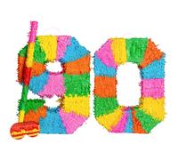 Pinata Set with Stick & Blindfold 90th Birthday / Anniversary Rainbow Fax Potato Multi One Size