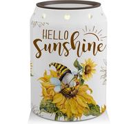 pinata Sunflower Wax Melt Warmer, Ceramic Wax Melt Warmer for Scented Wax Scent Oil Candle, Rustic Farmhouse Sunflower Decor, Electric Wax Warmer for Living Room Kitchen Bathroom Home, Sunflower Gift