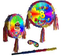 Piñata with Stick & Blindfold - Number 8