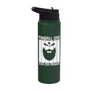 Pinball Dad Scan for Payment Pinball Machine Collector Stainless Steel Insulated Water Bottle