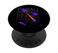Pinball Lover Retro Arcade Machine Style Pinball Player PopSockets Adhesive PopGrip