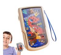 Pinball Machine For Home - Indoor Playroom Game With Dinosaur Design - Handheld Professional-Grade Gameplay Toy Room Entertainment For Kids Teens Adults, Classic Flipper Tabletop Game