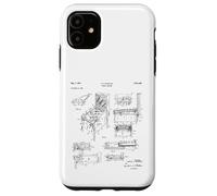 Pinball Machine Patent Blueprint Vintage Retro Drawing Case for iPhone 11