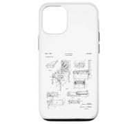 Pinball Machine Patent Blueprint Vintage Retro Drawing Case for iPhone 12/12 Pro