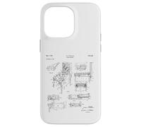 Pinball Machine Patent Blueprint Vintage Retro Drawing Case for iPhone 14 Pro Max