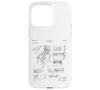 Pinball Machine Patent Blueprint Vintage Retro Drawing Case for iPhone 15 Pro Max