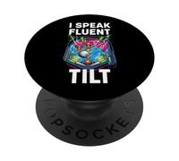 Pinball Machine Player I Speak Fluent Tilt Arcade PopSockets Adhesive PopGrip