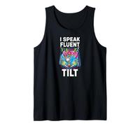 Pinball Machine Player I Speak Fluent Tilt Arcade Tank Top