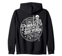 Pinball Makes Me Say Bad Words Team Zip Hoodie