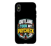 Pinball Outlane Paycheck Gaming Case for iPhone X/XS