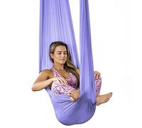 PINC Active Silk Aerial Yoga Swing & Hammock Kit for Improved Yoga Inversions, Flexibility & Core Strength - Lilac