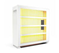 Pincary Infrared Panel Heater 500W with Push Button, Low Energy Electric Heater for Home Office, Electric Heaters Energy Efficient, Quiet Electric Heaters for Home