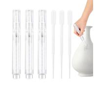 Pinceau Rechargeable Stylo Peinture Retouche 6 ml Visible | Lot De 3 Pinceaux À Pression Remplissables | Applicateur Pour Meubles Bois Sol Fenêtre, Kit De Réparation Précision