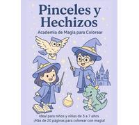 Pinceles y hechizos: Academia de magia para colorear