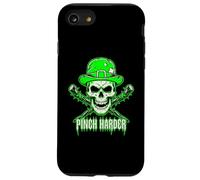 Pinch Harder St Patricks Day Skull Irish Shamrock Crossbones Case for iPhone SE (2020) / 7/8