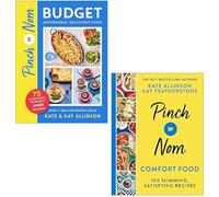 Pinch of Nom Budget Affordable, Delicious Food & Pinch of Nom Comfort Food 100 Slimming, Satisfying Recipes 2 Books Collection Set By Kate Allinson, Kay Allinson