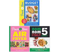 Pinch of Nom Budget, Pinch of Nom Air Fryer & Nom Nom Italy In 5 Ingredients 3 Books Collection Set