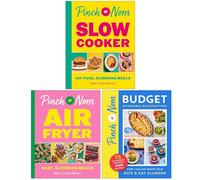 Pinch of Nom Collection 3 Books Set By Kay Allinson & Kate Allinson (Pinch of Nom Slow Cooker, Pinch of Nom Air Fryer Easy Slimming Meals & Pinch of Nom Budget)
