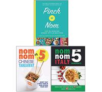 Pinch of Nom [Hardcover], Nom Nom Chinese Takeaway, Nom Nom Italy In 5 Ingredients 3 Books Collection Set