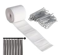 Pinch Pleat Tape - Pleat Tape Pinch Cloth Heading, Drape Accessories for Stylish Home Projects for Bedroom, Home Enhancement