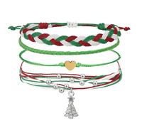 PINCHUAN Beach Summer Ankle Bracelet for Women Handmade Braided Adjustable String Anklets Waterproof Surfer Bracelet, adjustable, no gemstone