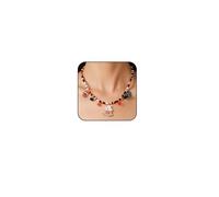PINCHUAN Halloween Choker Necklace for Women Gothic Cute Colorful Beaded Necklace Halloween Pumpkin/Ghost/Spider Charm Necklace Halloween Bead Choker Necklace Halloween Costume Party Jewelry Gifts