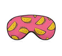 Pinck Taco Sleep Mask Blindfold Adjustable Super-Smooth Soft Eye Mask Cover for Men Women Travel and Nap