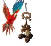 Pincone Bird Toy - Funny Parrot Toys, Pincone Chew Toy | Food Search Activity for Parakeet Conference, Natural Chewing with Parrot Conference