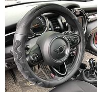PINCTROT Large Size Steering Wheel Cover Great Grip with 3D Honeycomb Anti-Slip Design, 15.5-15.75 Inch (All Black)