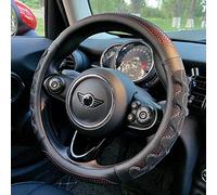 PINCTROT Steering Wheel Cover Great Grip with 3D Honeycomb Anti-Slip Design, Universal 14.5-15 Inch (Wine Red)