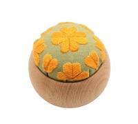 Pincushion Sashiko Pin Cushion with Wooden Base Holder Embroidery Sewing(C20)