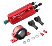 Pindex 12V Electric Inline Fuel Pump 0580464070, High Pressure Injection Fuel Pump 8.5Bar with Holder