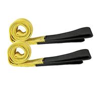 Pindex 2Pcs Webbing Lifting Sling Strap: 1.8M Heavy Duty Polyester Cargo Tow Sling Strap Strop, Max Breaking Strength 9000lbs
