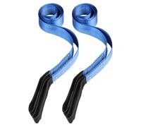 Pindex 2x lifting slings 1 Tonne 1.8 M, Webbing Lifting Cargo Sling Straps | Max 4000 kg, for Winch, Crane, Garage, Roadside Recovery, Blue
